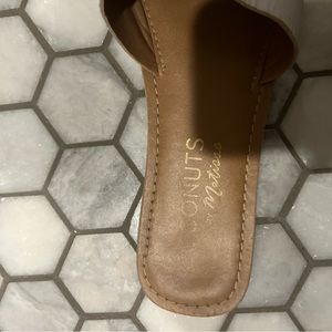 Matisse white leather slides. Size 7.5